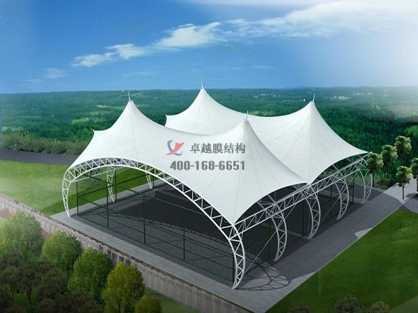 婁底網(wǎng)球場膜結(jié)構頂棚罩棚設計施工安裝 　　