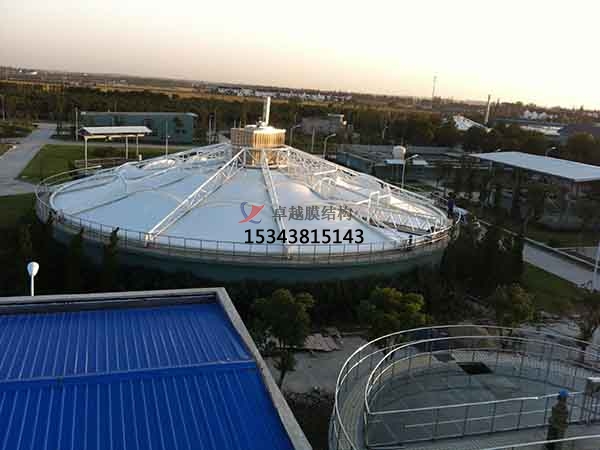十堰市污水池反封閉罩棚設(shè)計(jì)施工、案例圖片 ?